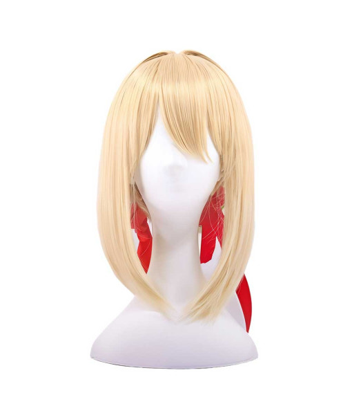 Women Golden Buned Hair Wig Halloween Costume Accessories