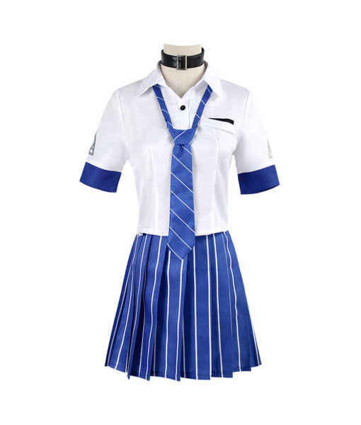 Women Navy Blue School Uniform Suit Fullset Halloween Costume