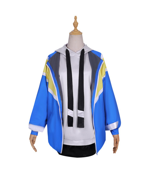 Kano Yamanouchi Jellyfish Can't Swim in the Night Anime Blue Coat Outfit Cosplay Costume
