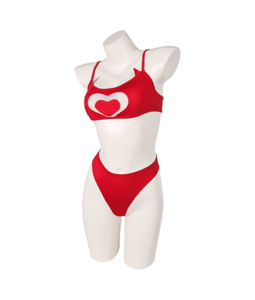 Women Red Devil Horn Swimsuit Sexy Bikini Halloween Party Costume