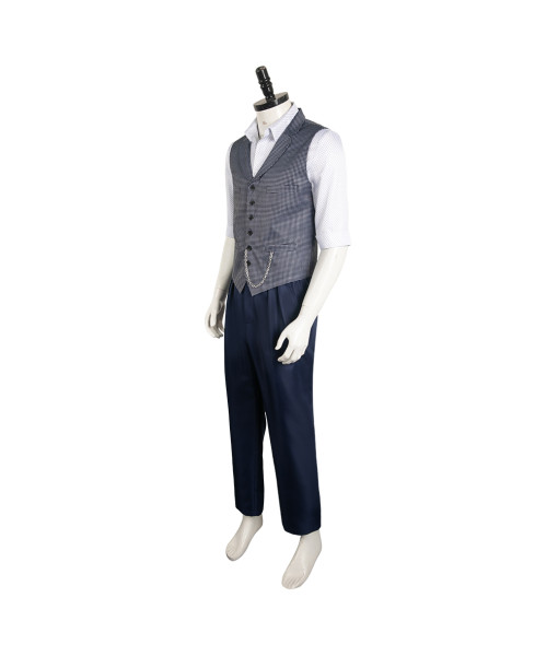 Men Grey Vest Suit Fullset