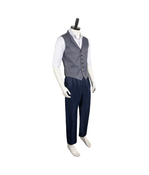 Men Grey Vest Suit Fullset