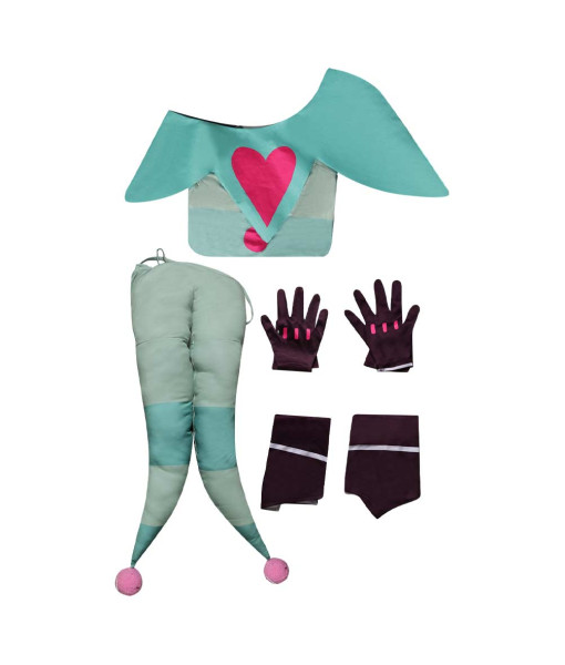 Light Green  Jester Clown Outfits Halloween Costume