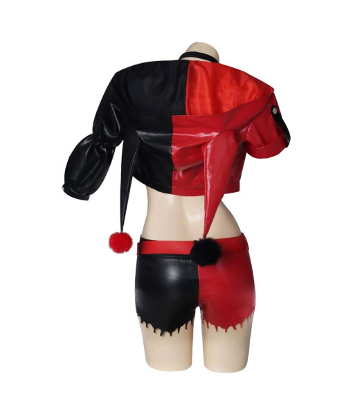 Women Red Black Jacket Outfit Halloween Costume