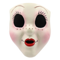 Adult Horror Mask Doll Face Creepy Halloween Costume