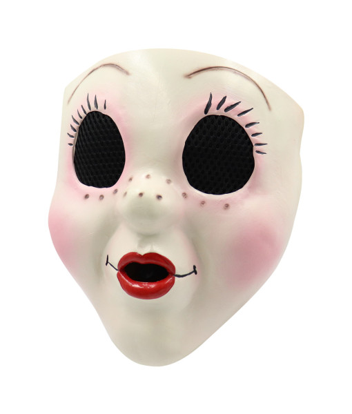 Adult Horror Mask Doll Face Creepy Halloween Costume