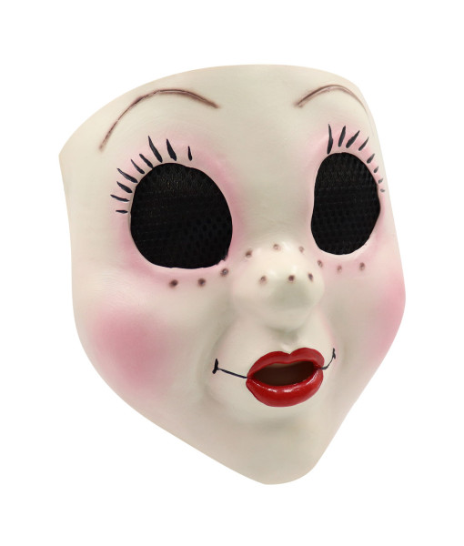 Adult Horror Mask Doll Face Creepy Halloween Costume