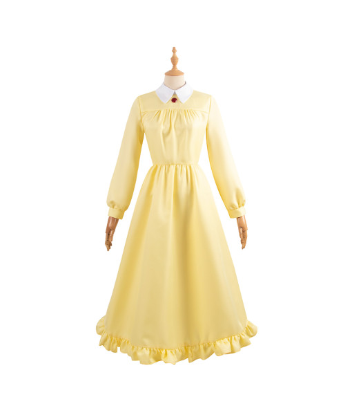 Sophie Howl's Moving Castle Anime Yellow Dress Cosplay Costume