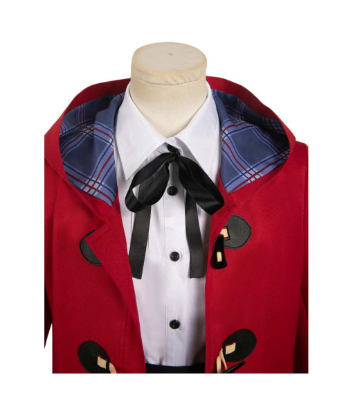 Women Red Coat School Uniform Halloween Costume