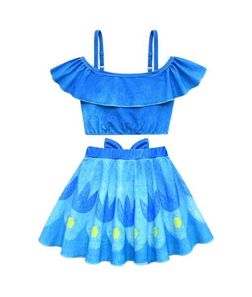 Kids Children Blue Swimsuits 2Pcs