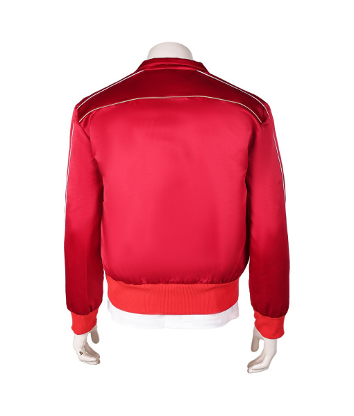 Man Red Jacket White Shirt Sportwear Casual Outfit