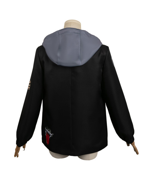 Teen Black Jacket Hoodie Lining 2Pcs Outfit