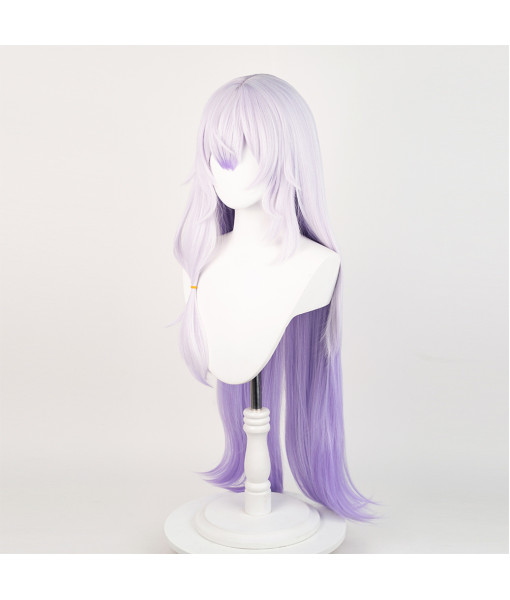 Women Light Purple Long Hair Halloween Costume Wig Accesories