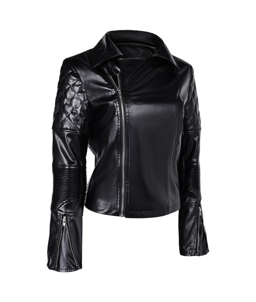 Women Black Leather Jacket 