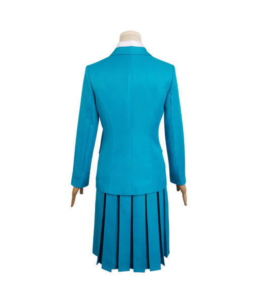 Women Green Blue School Uniform JK Uniform Suit Halloween Costume