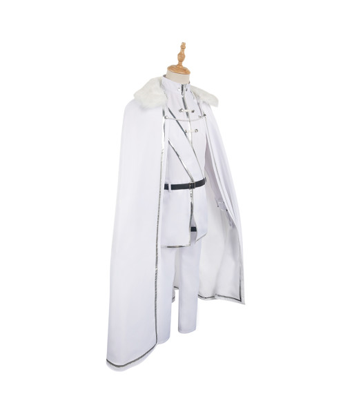 Men White Military Uniform Halloween Costume