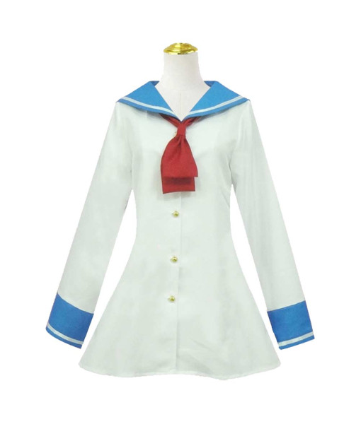 Women White Sailor Dress School Uniform Halloween Costume