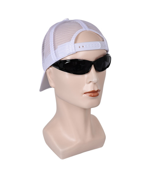 Men Black Sunglasses White Hat Accessories