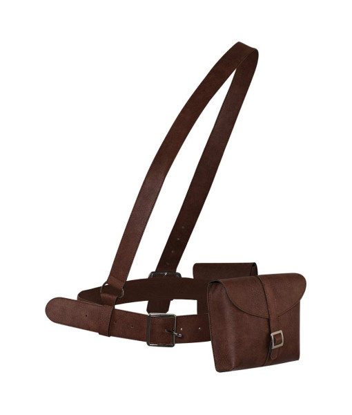 Brown Leather Belt Bag Halloween Costume Accessories