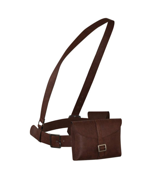 Brown Leather Belt Bag Halloween Costume Accessories