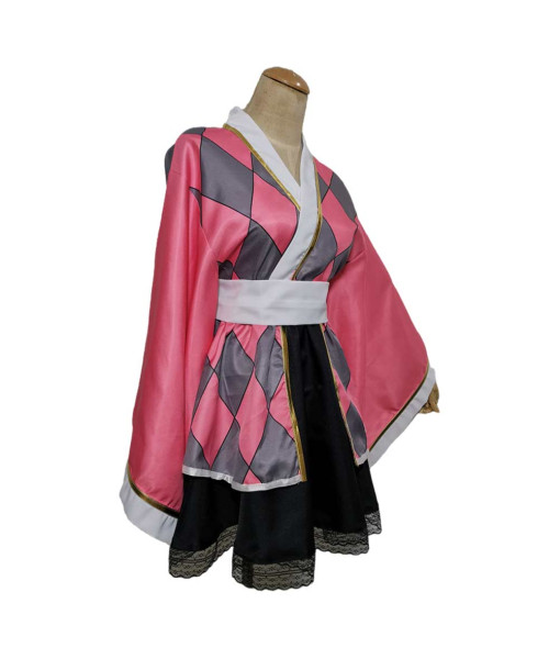Howl Howl's Moving Castle Kimono Pink Women Skirt Outfiyt Cosplay Costume