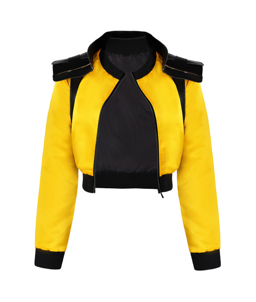 Women Yellow Short Jacket Sci-Fi Halloween Costume