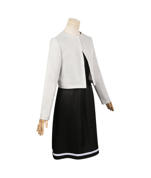 Women White Black School Uniform Dress Jk Uniform Halloween Costume