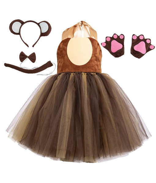 Girls Children Kids Animal Tutu Skirt Full Set Costume