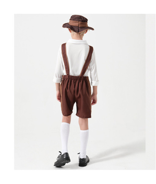 Kids Children Bavarian Uniform Oktoberfest Halloween Costume