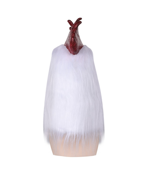 Rooster Mask White Latex Halloween Costume Accessories 