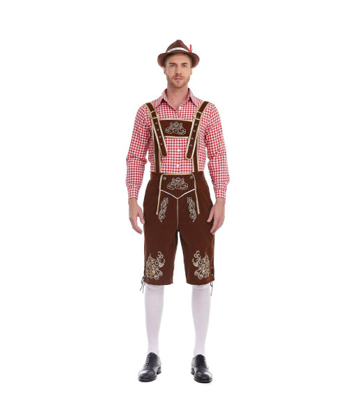 Men Oktoberfest Flannel Shirt Outfit Halloween Costume