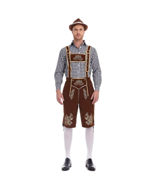 Men Oktoberfest Flannel Shirt Outfit Halloween Costume