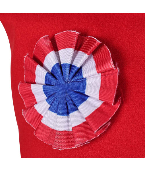 Adult Red Cockade Phrygian Hat Halloween Costume Accessories