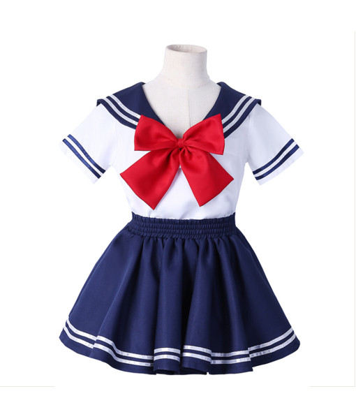 Kids Children Girl School Uniform Top Skirt Halloween Costume