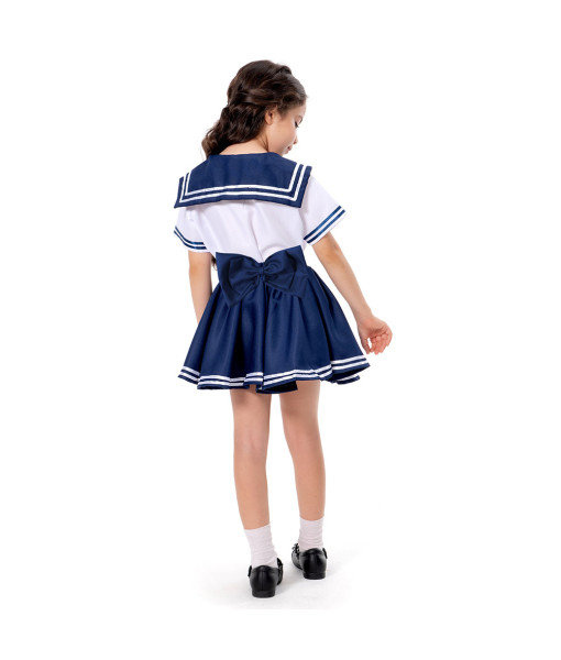 Kids Children Girl School Uniform Top Skirt Halloween Costume