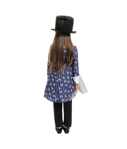 Kids Children Girl Skeleton Halloween Cosplay Costume