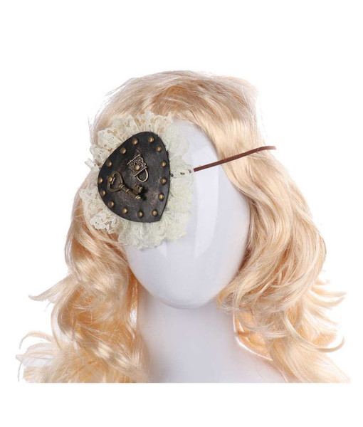 Pirate Gothic Steampunk Lace One-Eyed Eye Patch Halloween Costume Accessories