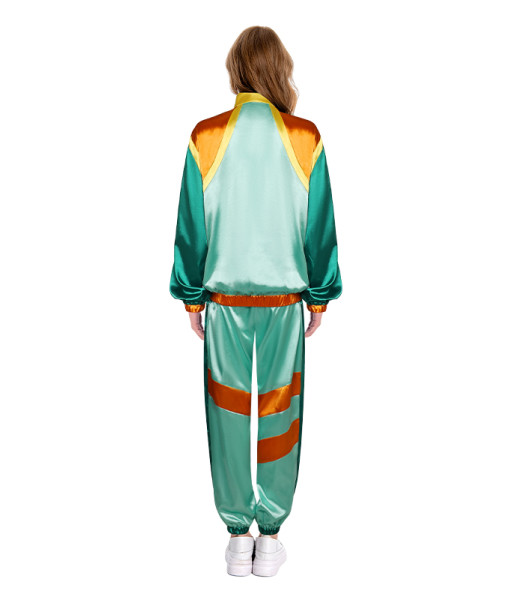 1980s Hip Hop Retro Green Tracksuit Halloween Costume