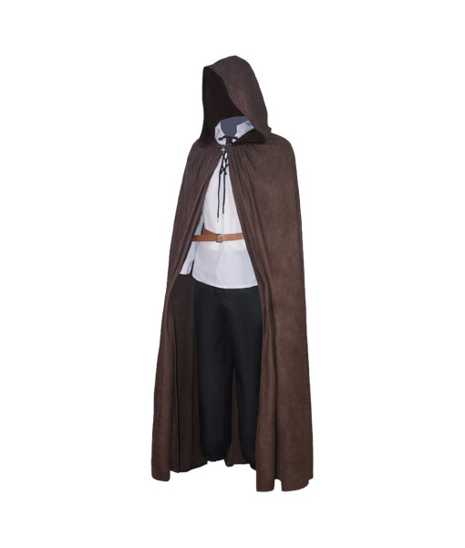 Adult Medieval Cloak Ranger Outfit Set Fantasy Cosplay Halloween Costume