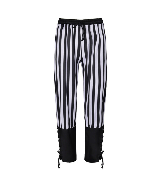Adult Renaissance Striped Lace-Up Trousers Halloween Costume