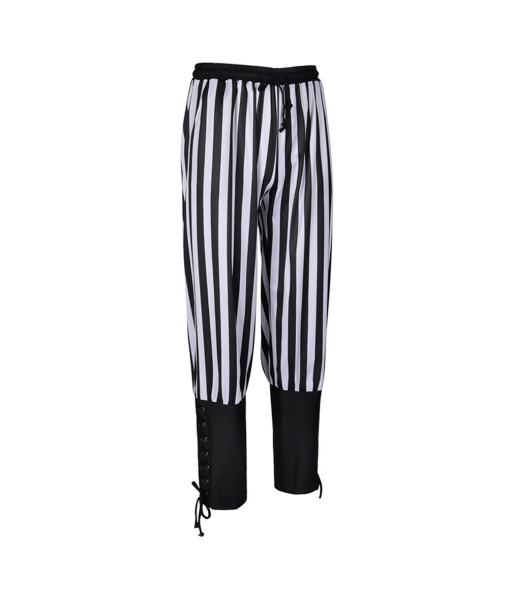 Adult Renaissance Striped Lace-Up Trousers Halloween Costume