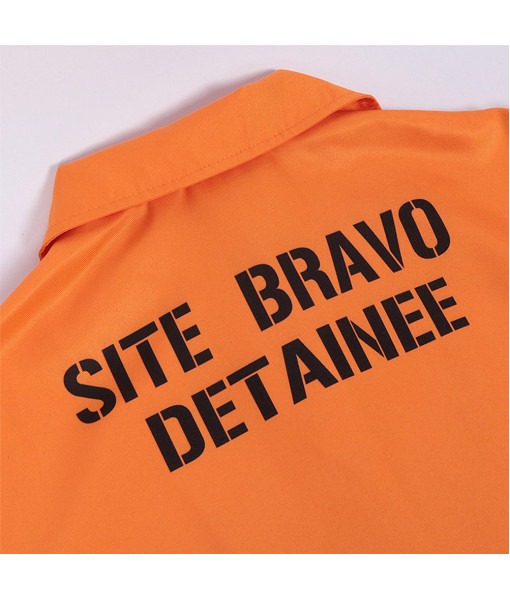 Adult Orange Prisoner Uniform Halloween Cosplay Costume