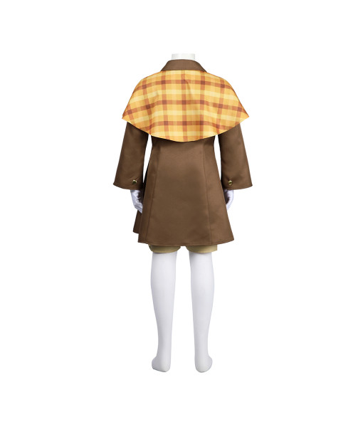 Kids Children Detective Coat Outfit Halloween Costume