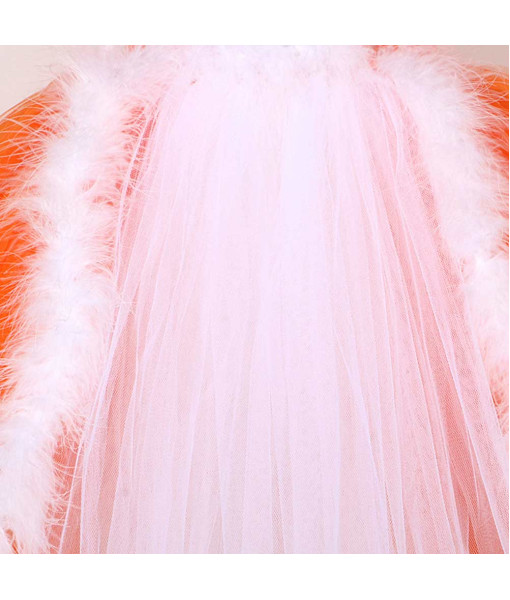 Kids Children Orange Tutu Skirt Fox Halloween Cosplay Costume