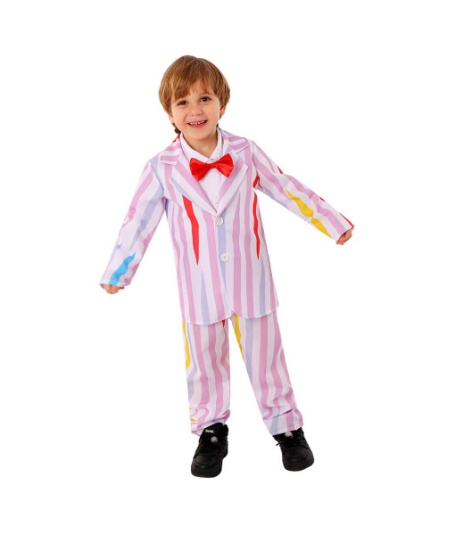 Kids Children Pink Strap Suit Candy Man Halloween Costume