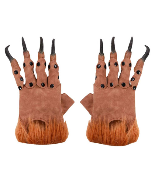 Dragon Claws Cloves Plush Halloween Carnival Party Stage Cosplay Costume Accessories