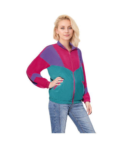 1980s Pink Sportswear 6Pcs Outfit Women Halloween Costume