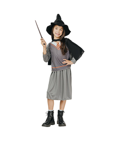 Kids Children Witch Apprentice Outfit Set Halloween Performance Stage Costume