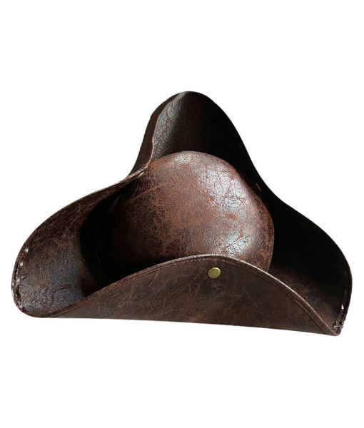 Leather Tricorn Pirate Hat Halloween Cosplay Costume Accessories