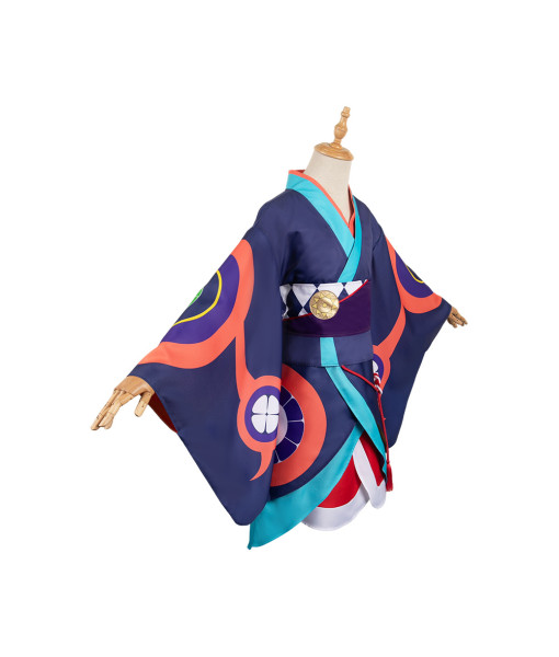 Men Purple Kimono Folk Outfit Halloween Cosplay Costume